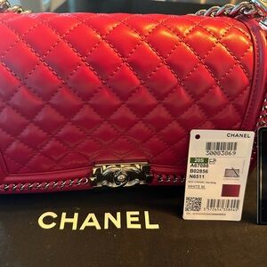 Chanel Pink Quilted Shoulder Bag